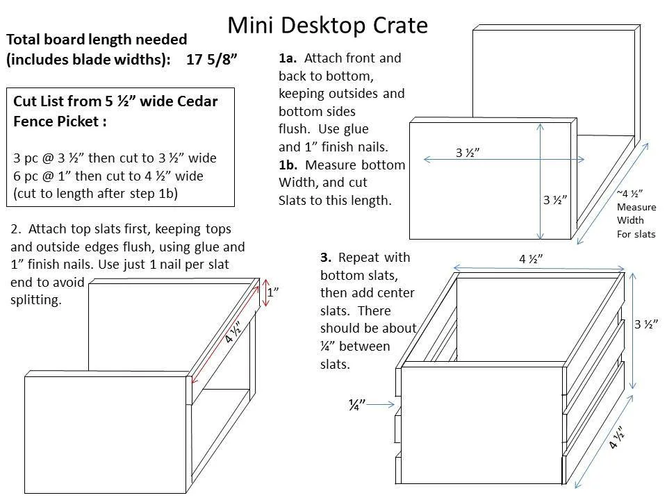 1-board Cedar Desk Accessory Set, step 4