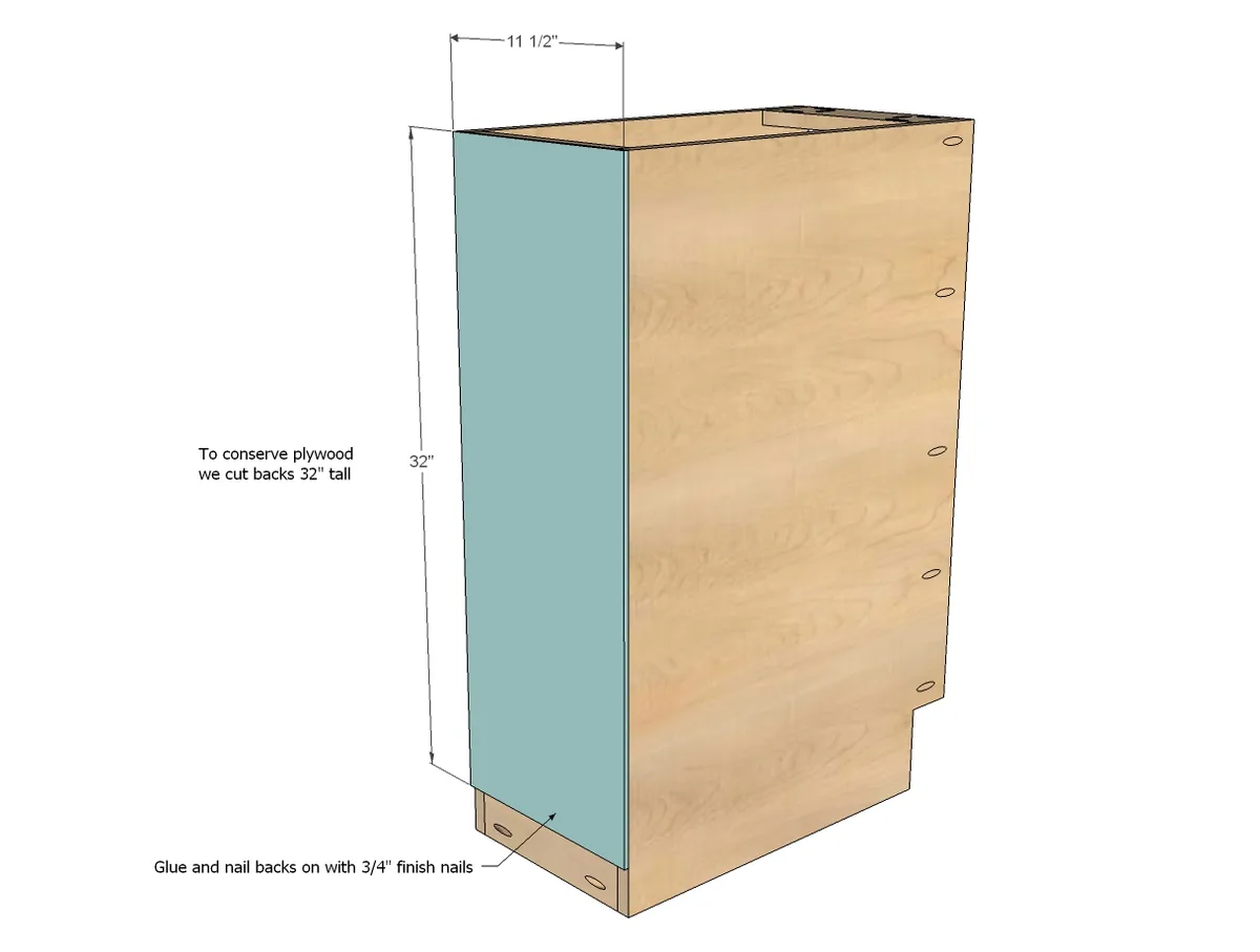 12" Base Cabinet Door/Drawer Combo (Momplex White Kitchen), step 5