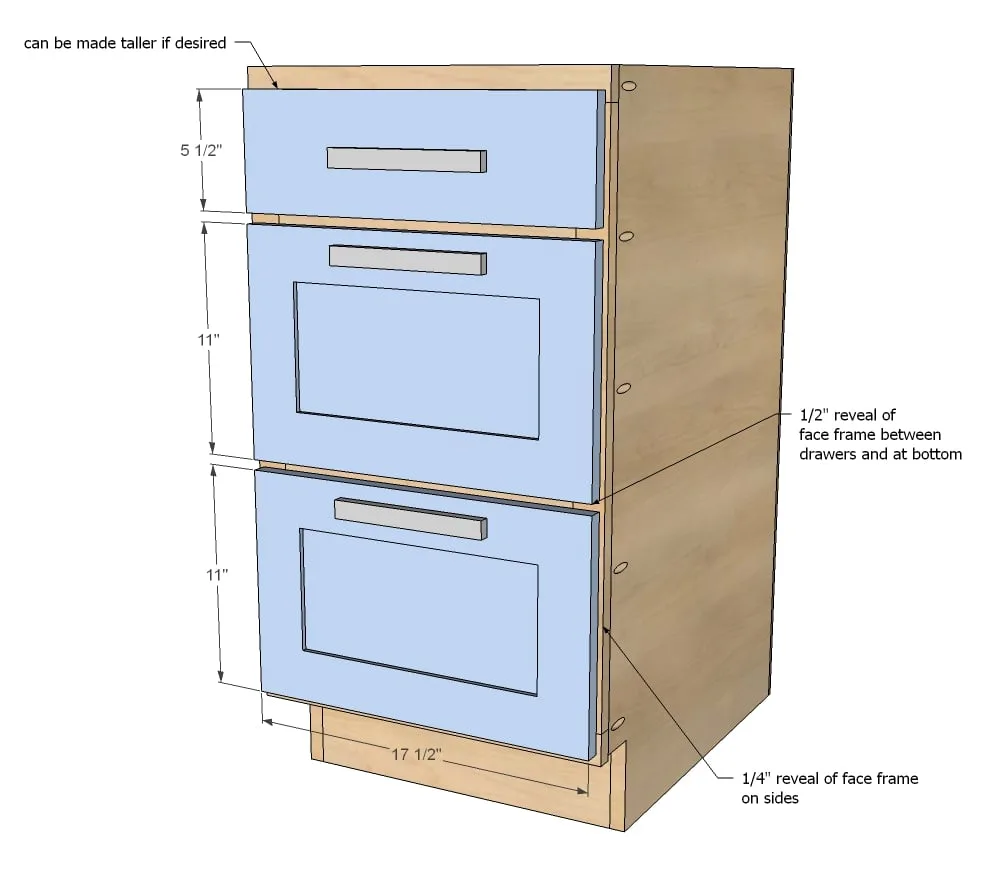 18" Kitchen Cabinet Drawer Base, step 8