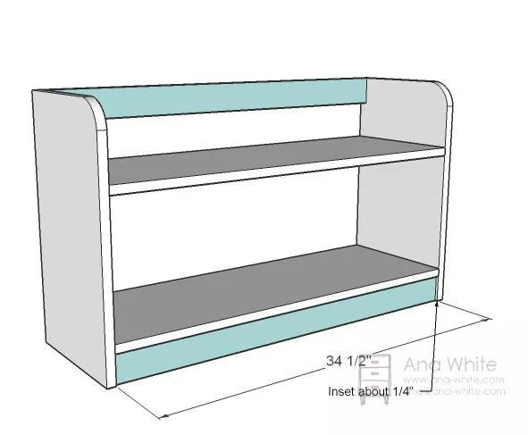1x12 Cubby Bench, step 2
