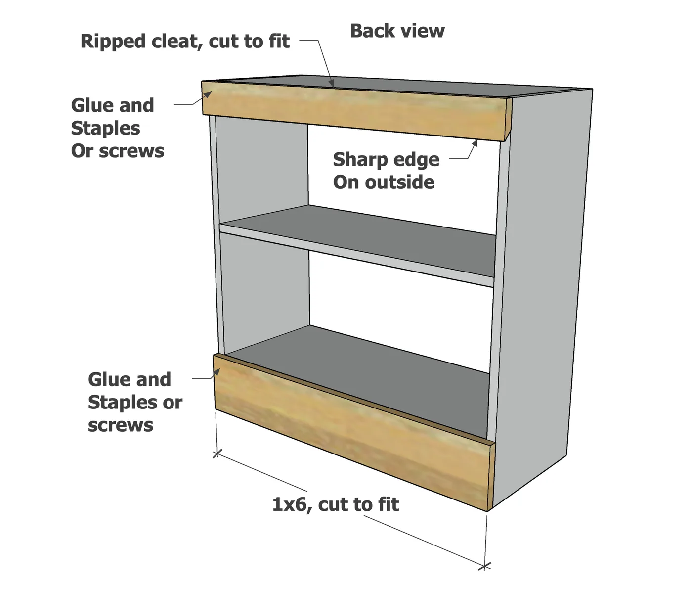 1x12 Easy to Build and Hang Modular Closet System, step 3