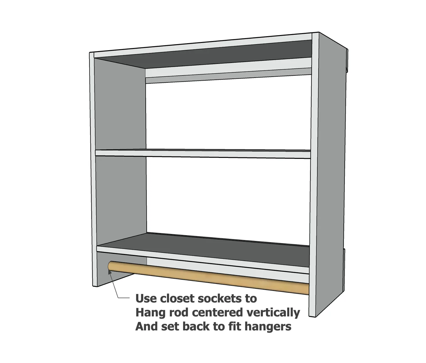 1x12 Easy to Build and Hang Modular Closet System, step 4