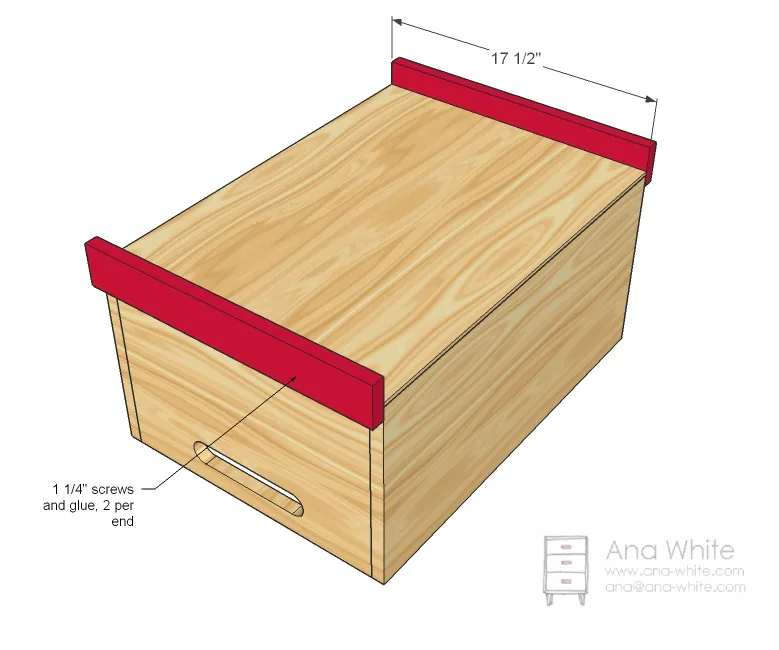 1x12 Stacking Toy Box Bin, step 3