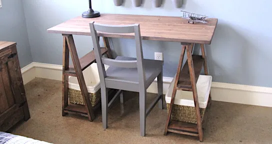 1x3 Sawhorse Desk