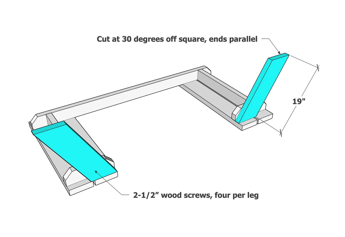 2 Person Picnic Table, step 6