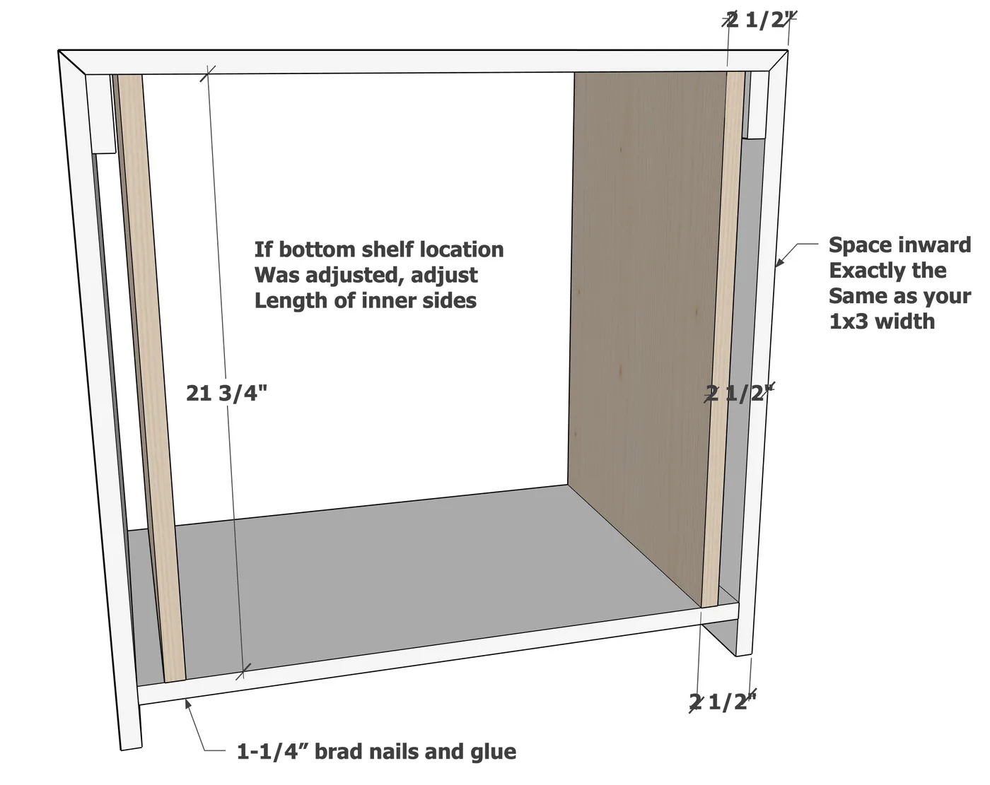 26" Waterfall Framed End Table, step 3