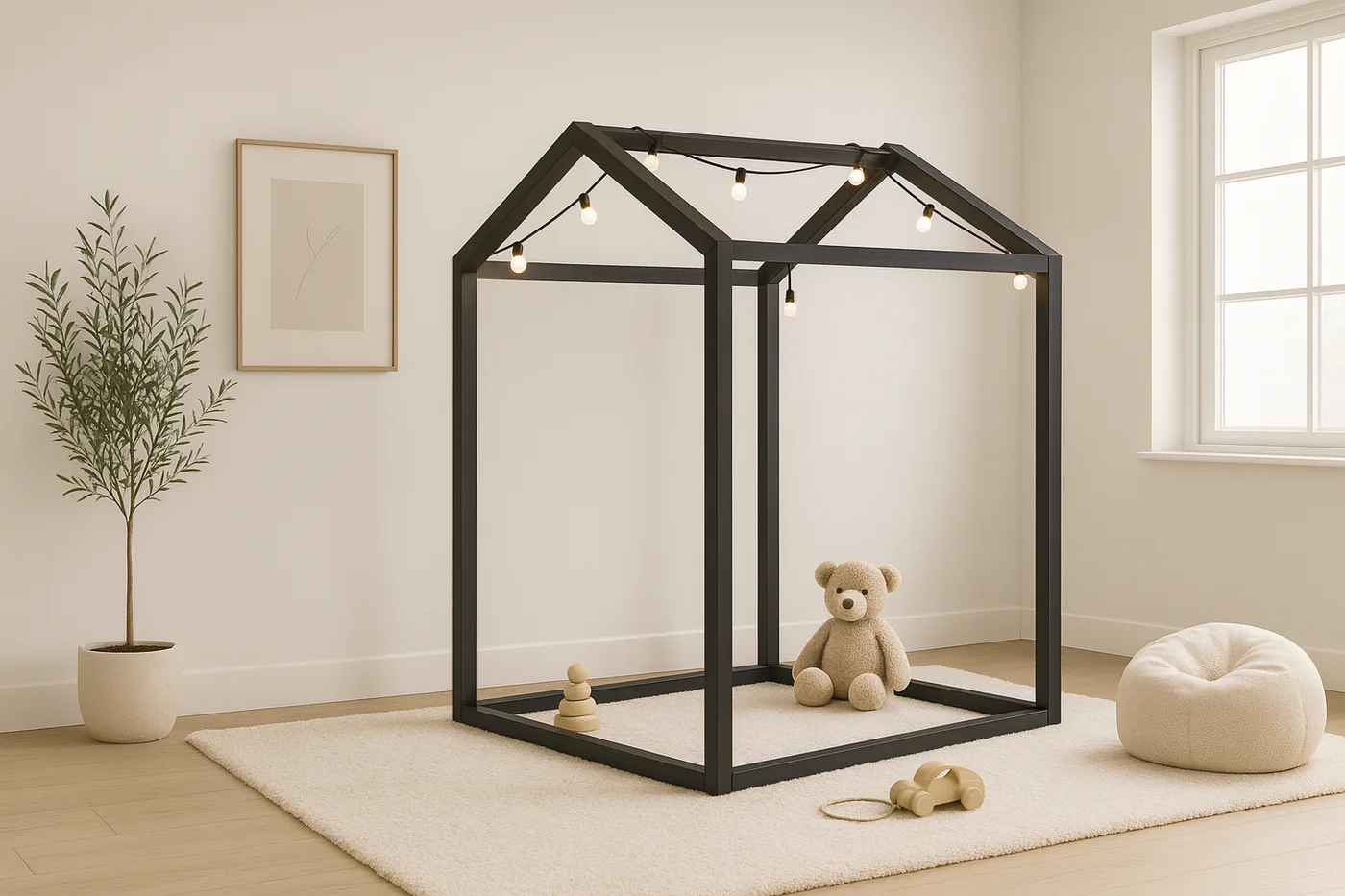 2x2 House Shaped Indoor Playhouse Frame