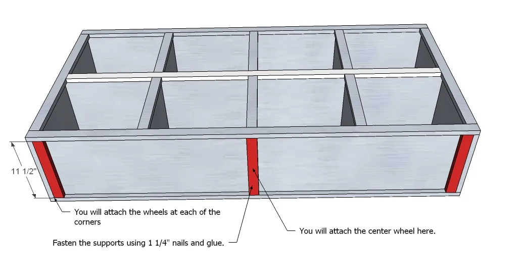 2x4 Console Cubby Shelves, step 4