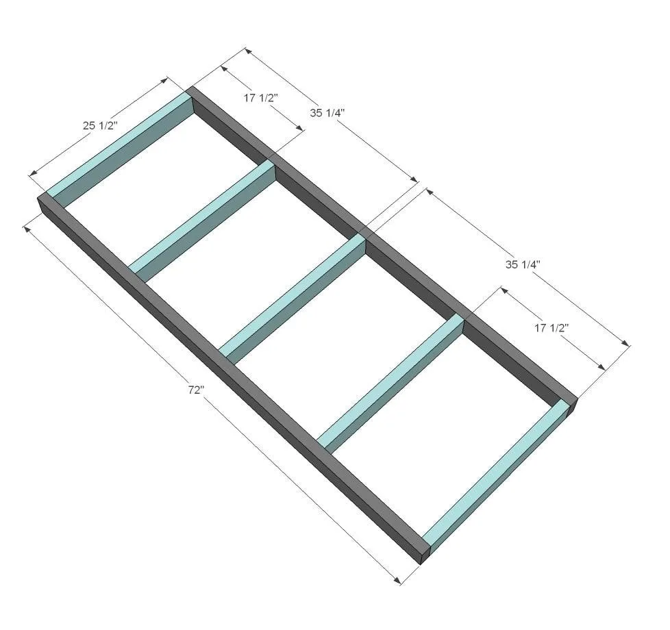 2x4 Outdoor Sofa, step 1
