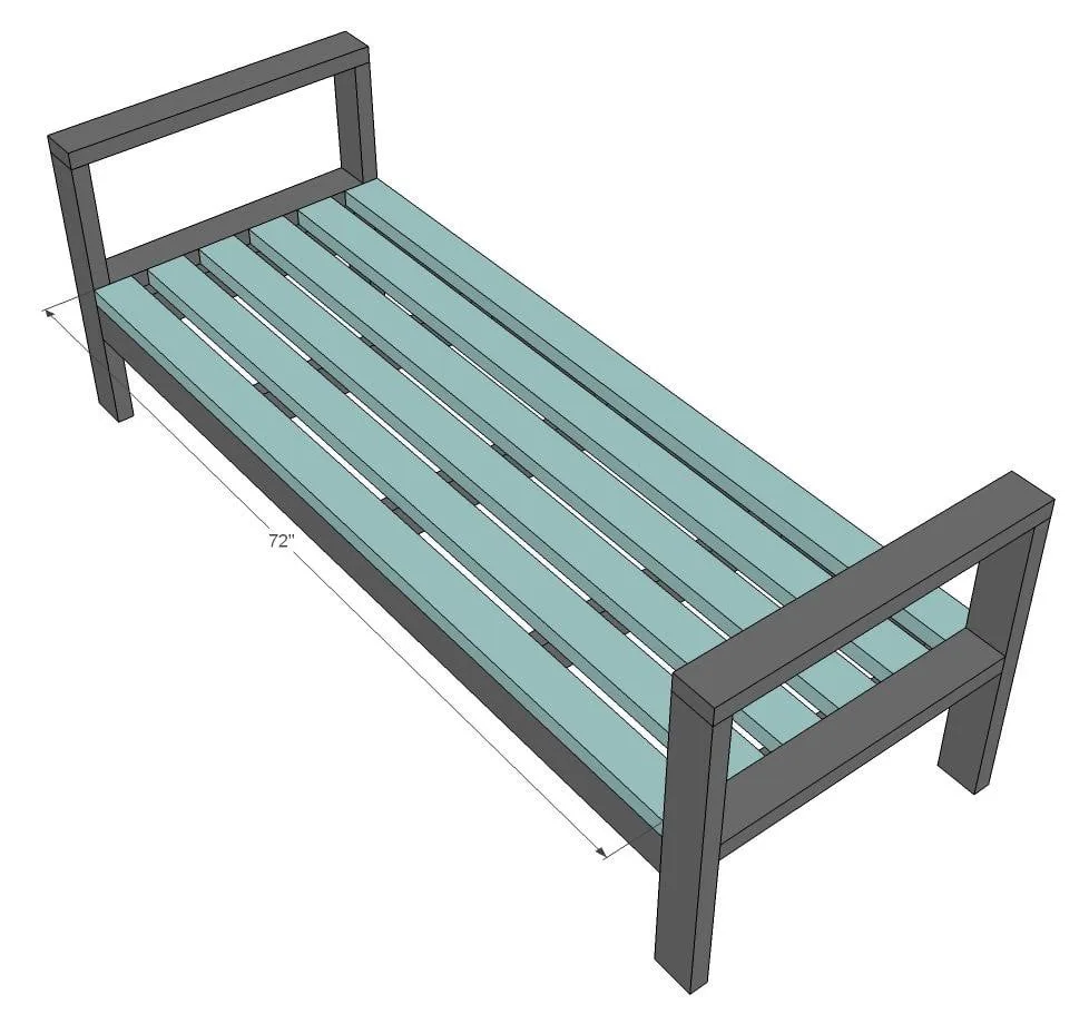 2x4 Outdoor Sofa, step 6
