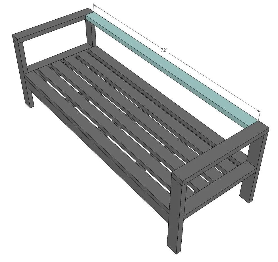 2x4 Outdoor Sofa, step 7