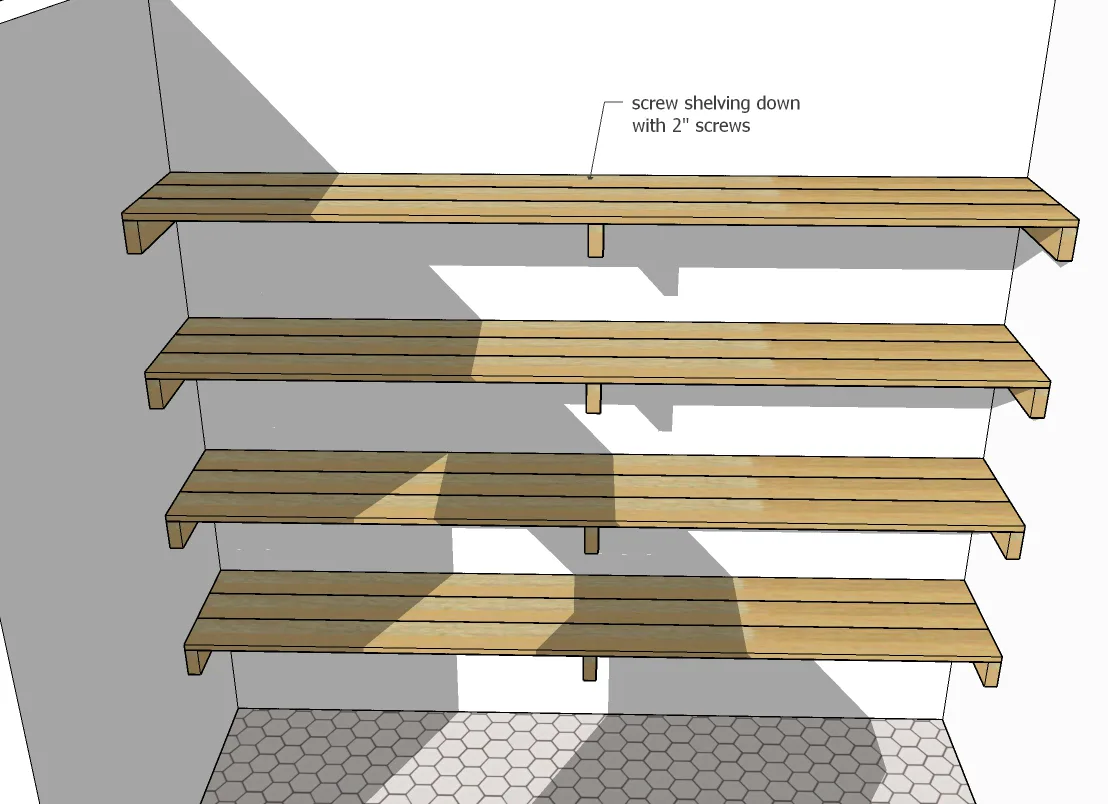 2x4 Storage Shelving, step 3