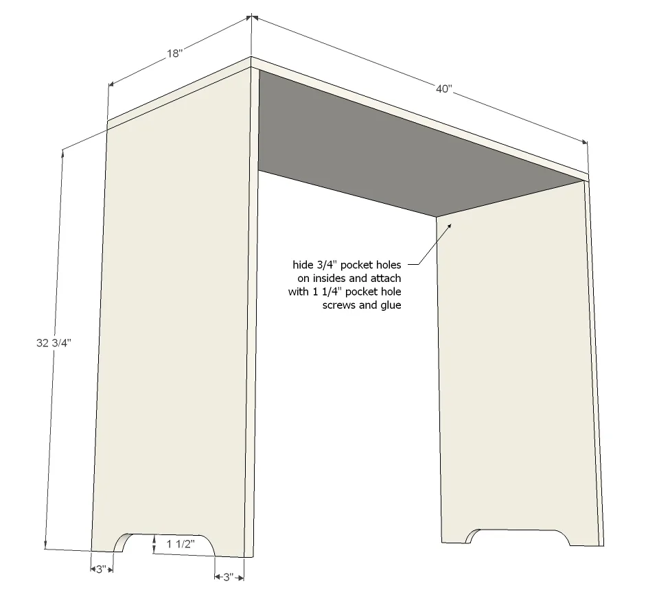 3 Drawer Dresser or Baby Changing Table, step 1
