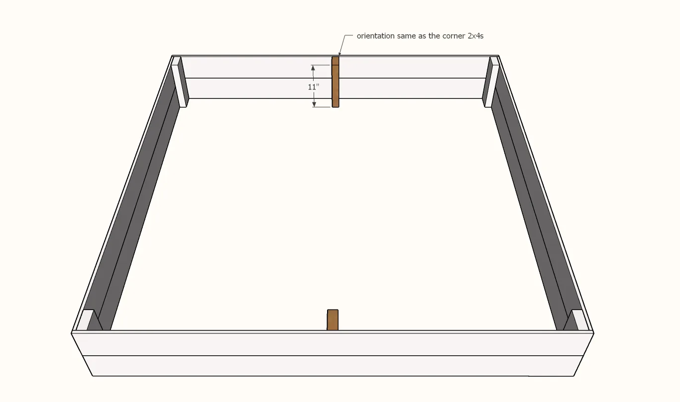 $30 Cedar Fence Picket Sand Box, step 3