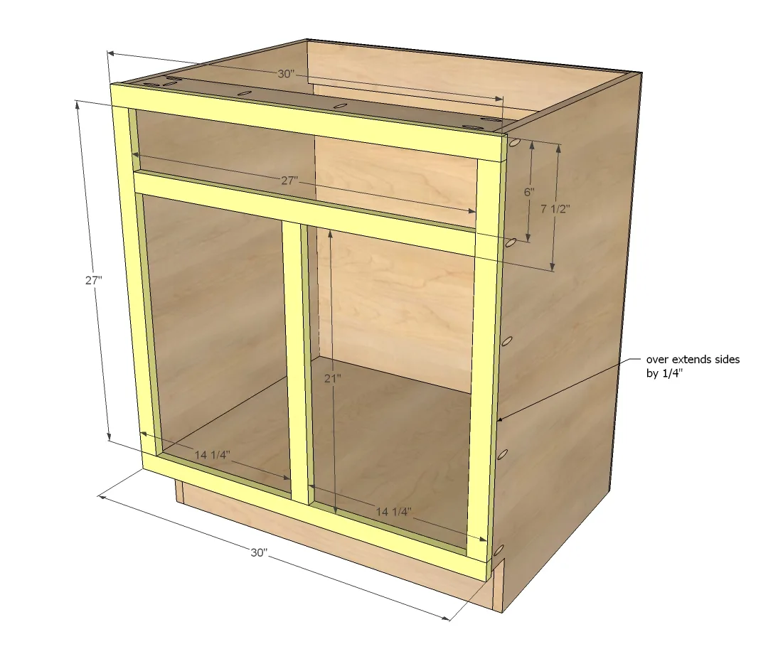 30" Sink Base, step 6