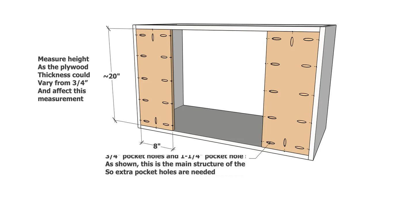 36" Floating Vanity Cabinet, step 2