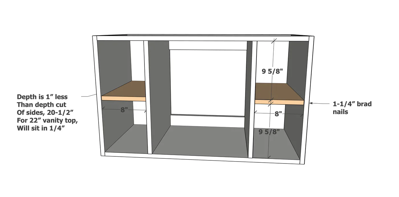 36" Floating Vanity Cabinet, step 5