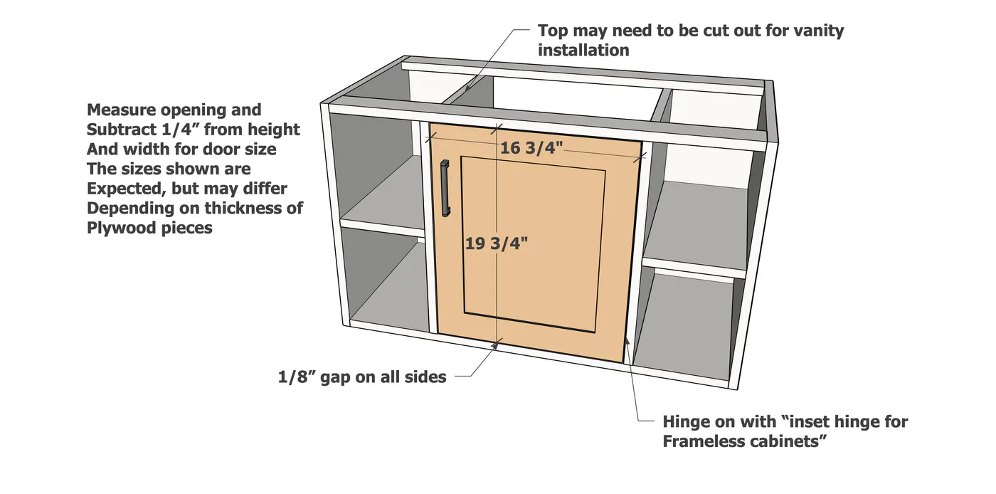 36" Floating Vanity Cabinet, step 7