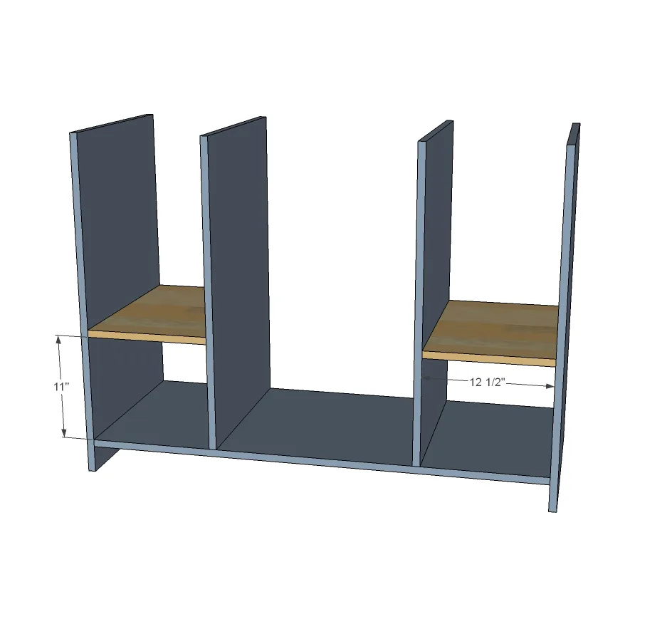 48" Open Shelf Center Bathroom Vanity, step 2