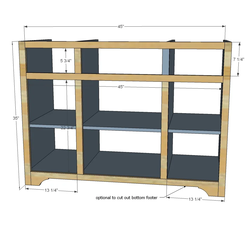 48" Open Shelf Center Bathroom Vanity, step 4