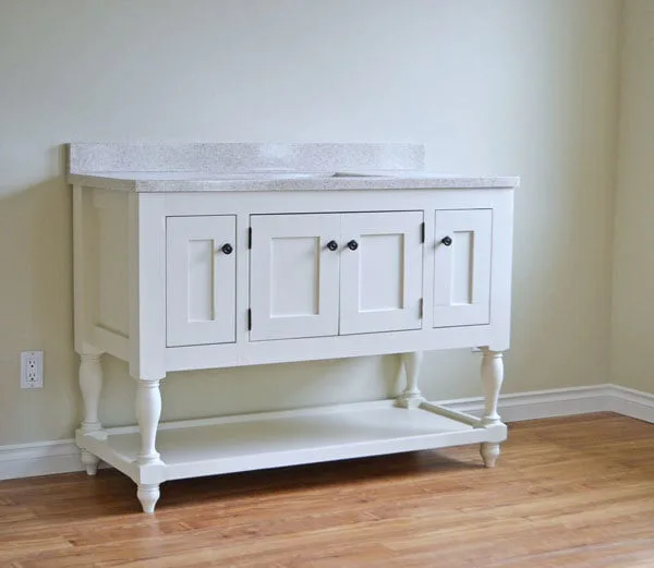 48" Turned Leg Vanity