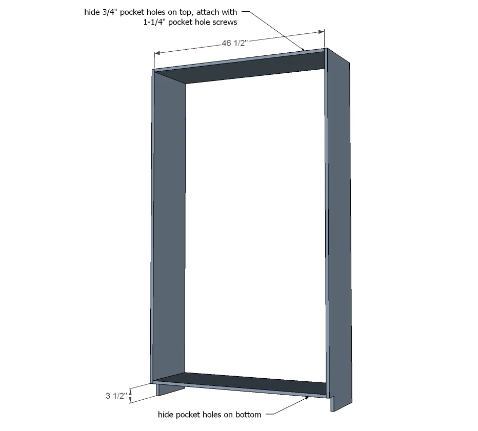 48" Wide Closet Units from HGTV Show, step 2
