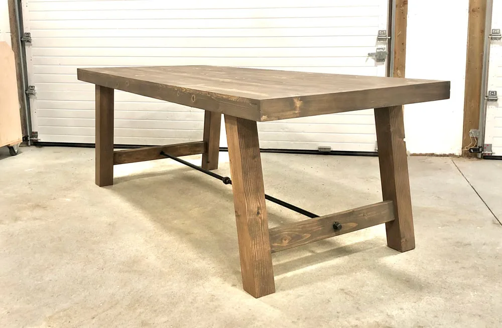 4x4 Leg Industrial Farmhouse Table