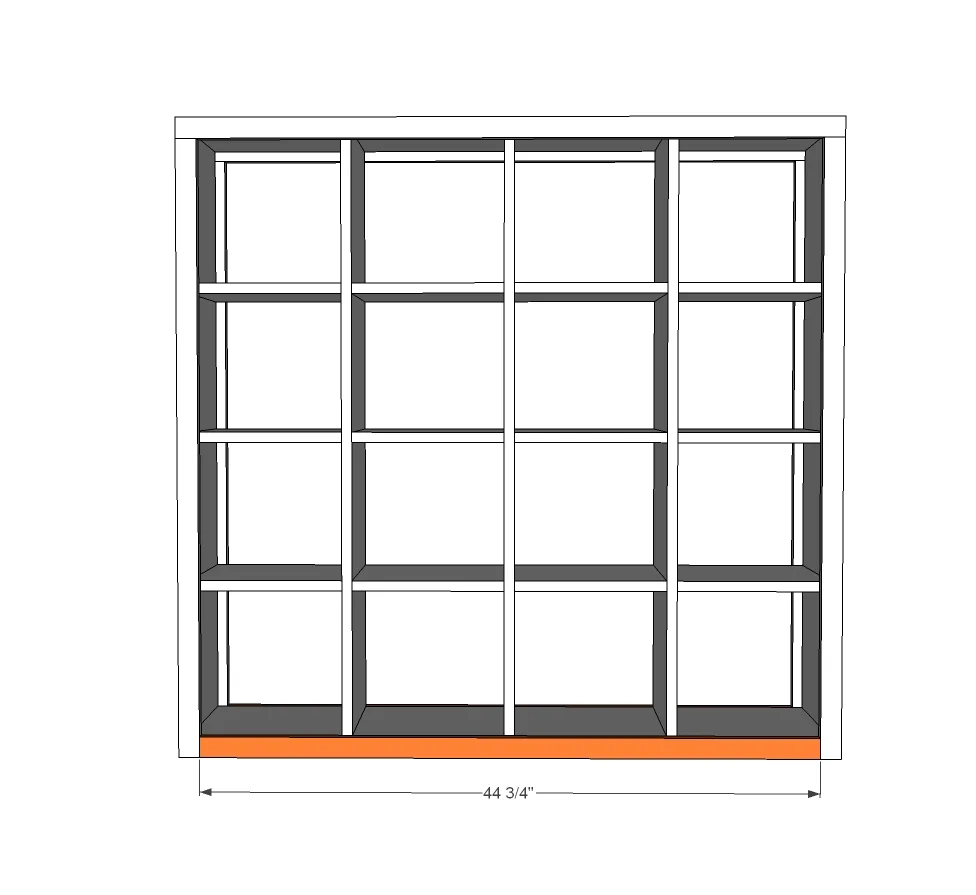 4x4 Rolling Cube Shelf, step 6