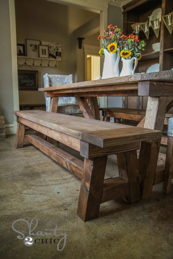 4x4 Truss Beam Bench