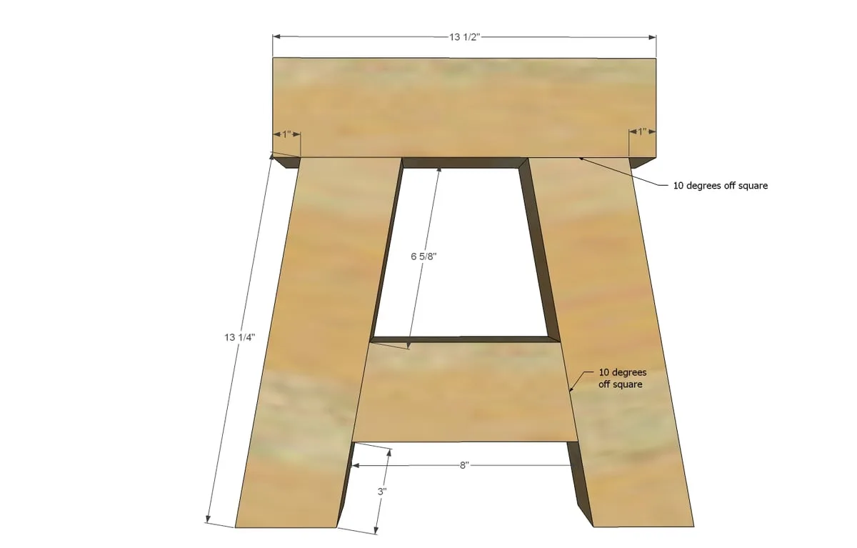 4x4 Truss Benches, step 1