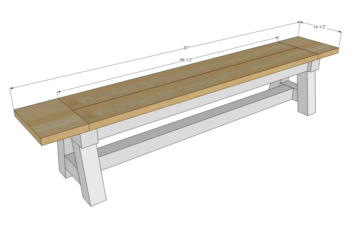 4x4 Truss Benches, step 4