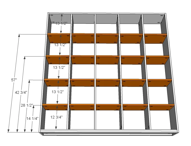 5x5 Storage Cubbies, step 4