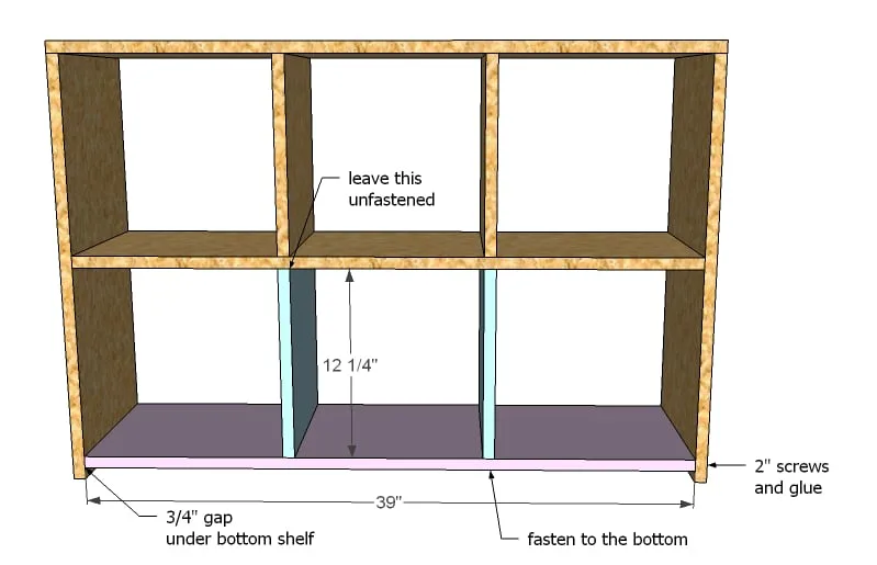 6 Cube Organizer, step 2