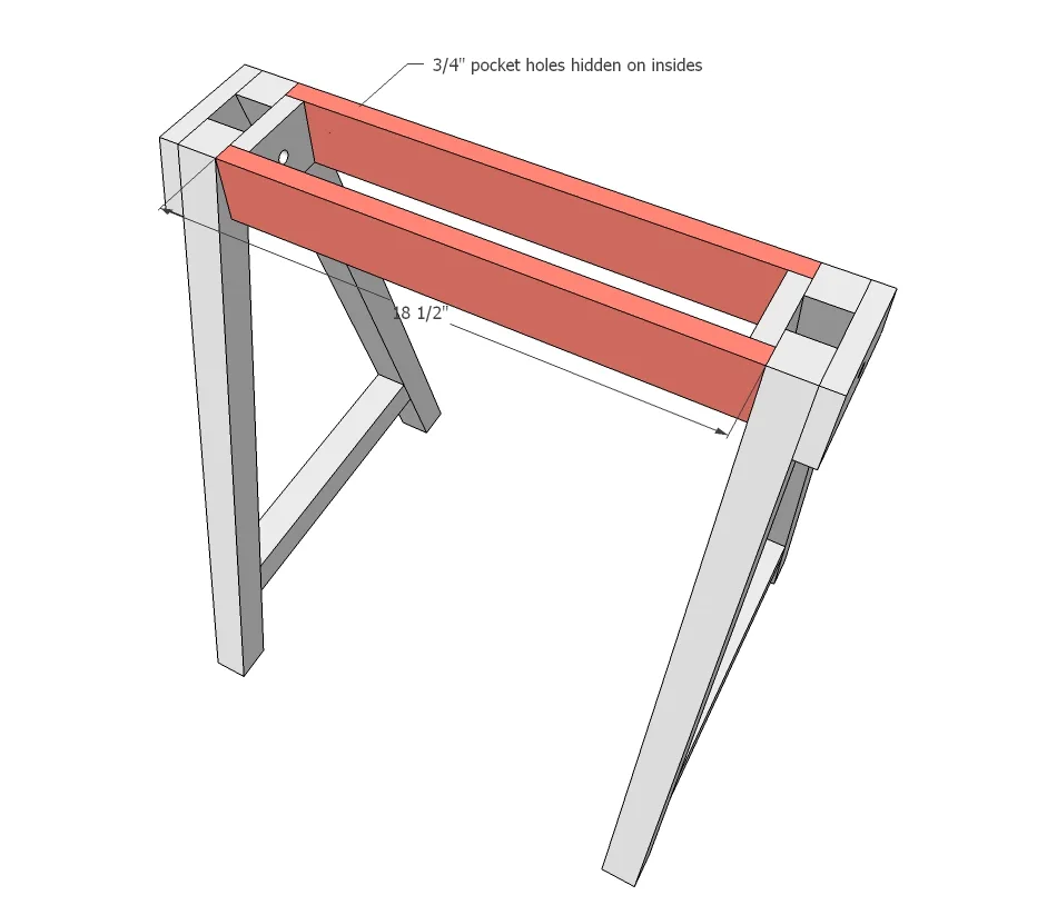 Adjustable Height Sawhorses for Desks, step 3
