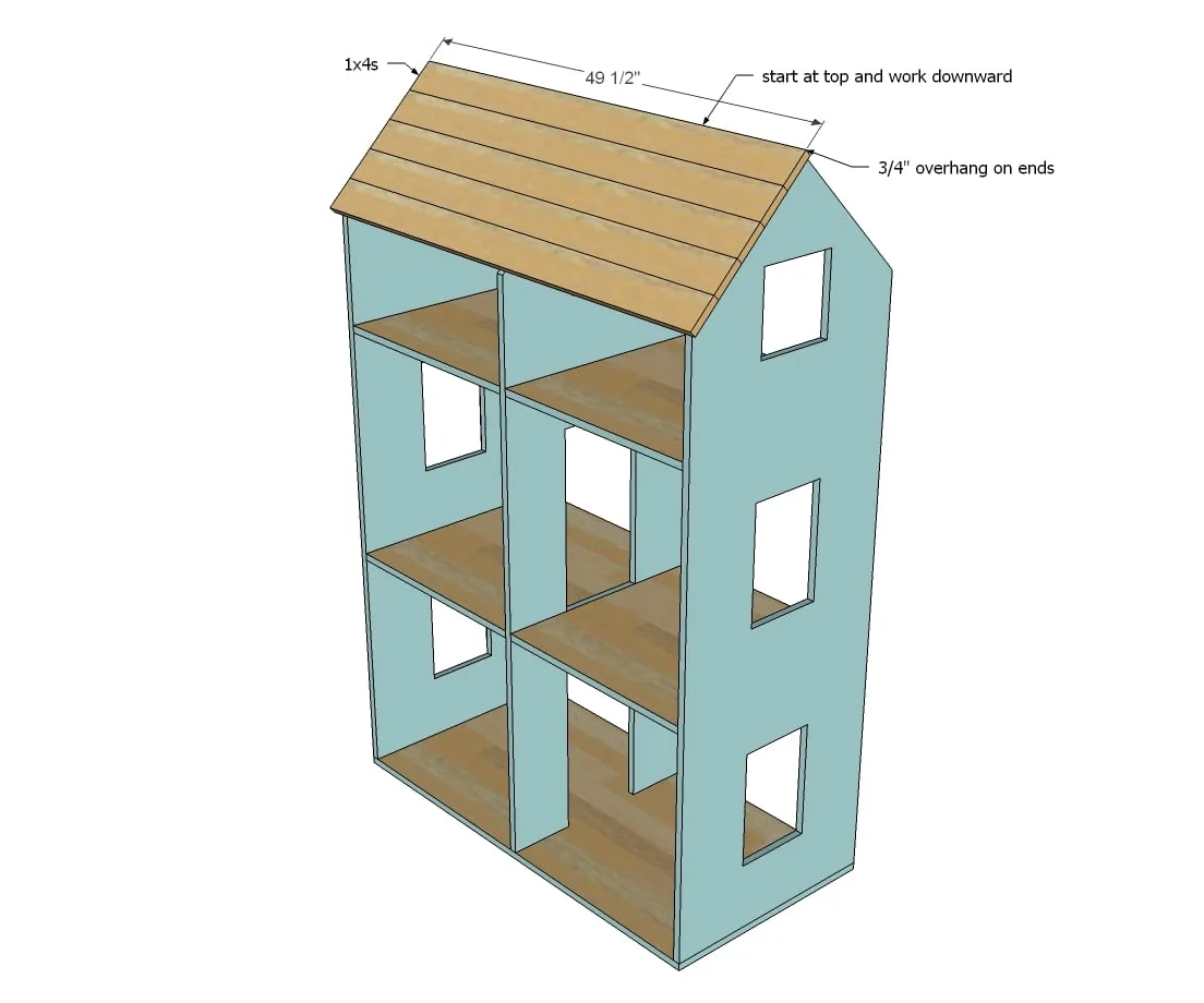 American Girl Dollhouse, step 4