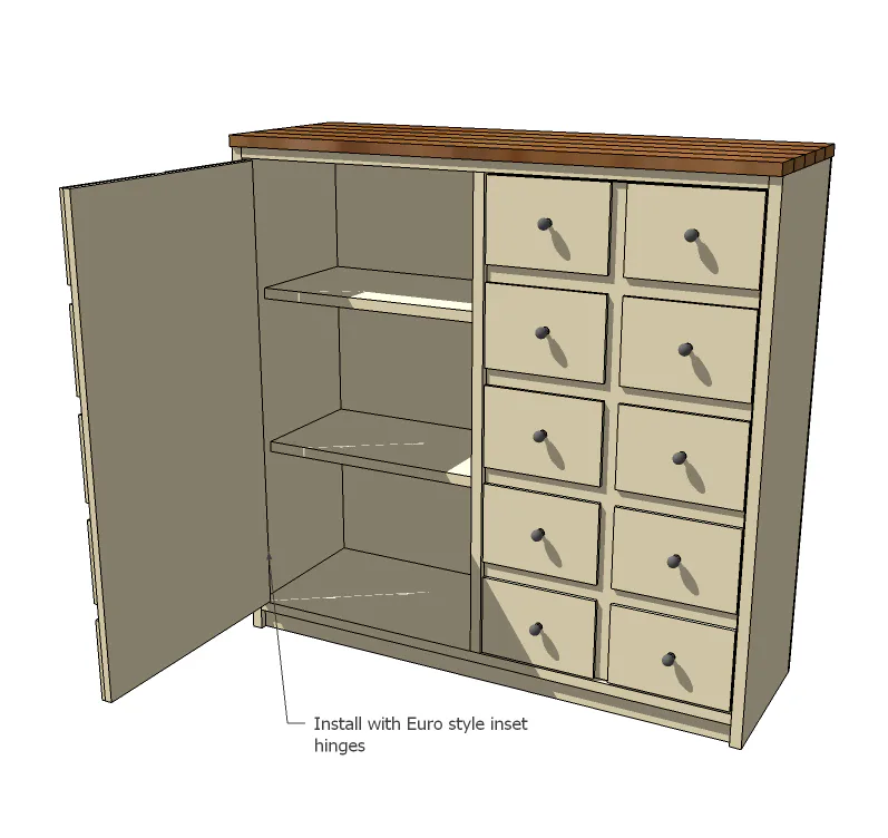 Apothecary Console Table, step 7