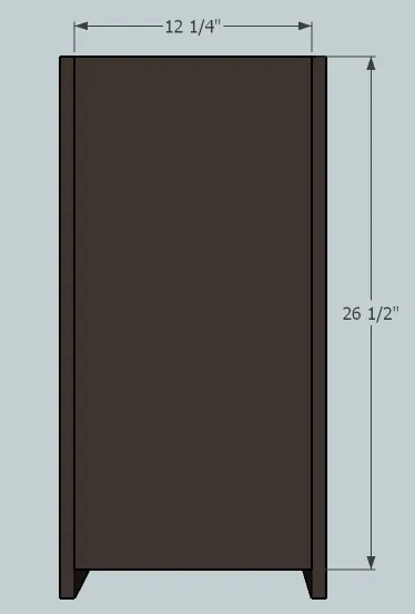 Apothecary End Table-Cabinet, step 2