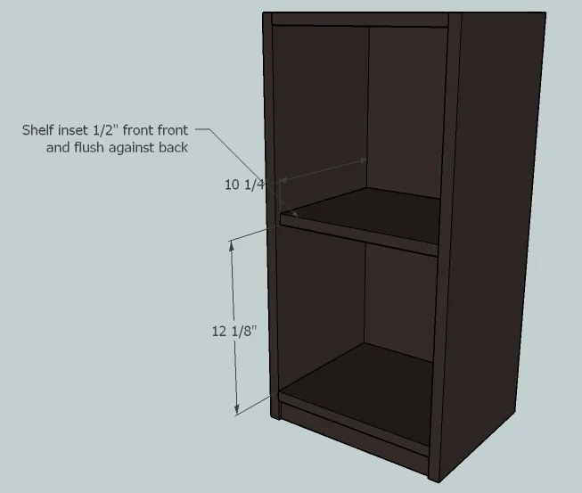 Apothecary End Table-Cabinet, step 3