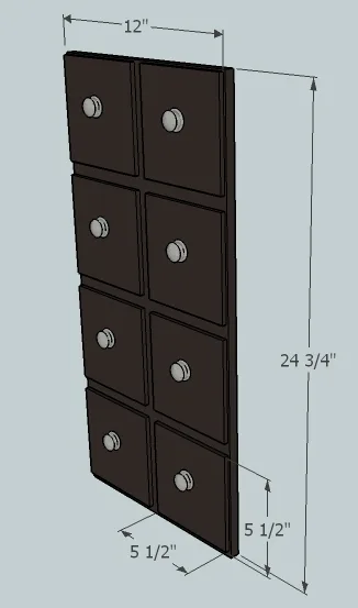 Apothecary End Table-Cabinet, step 4