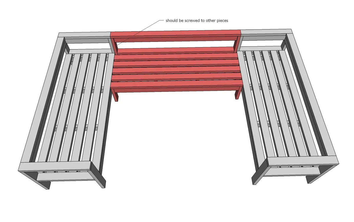 Armless 2x4 Outdoor Sofa Sectional Piece, step 6
