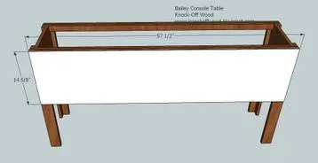 Balin Console Table, step 6