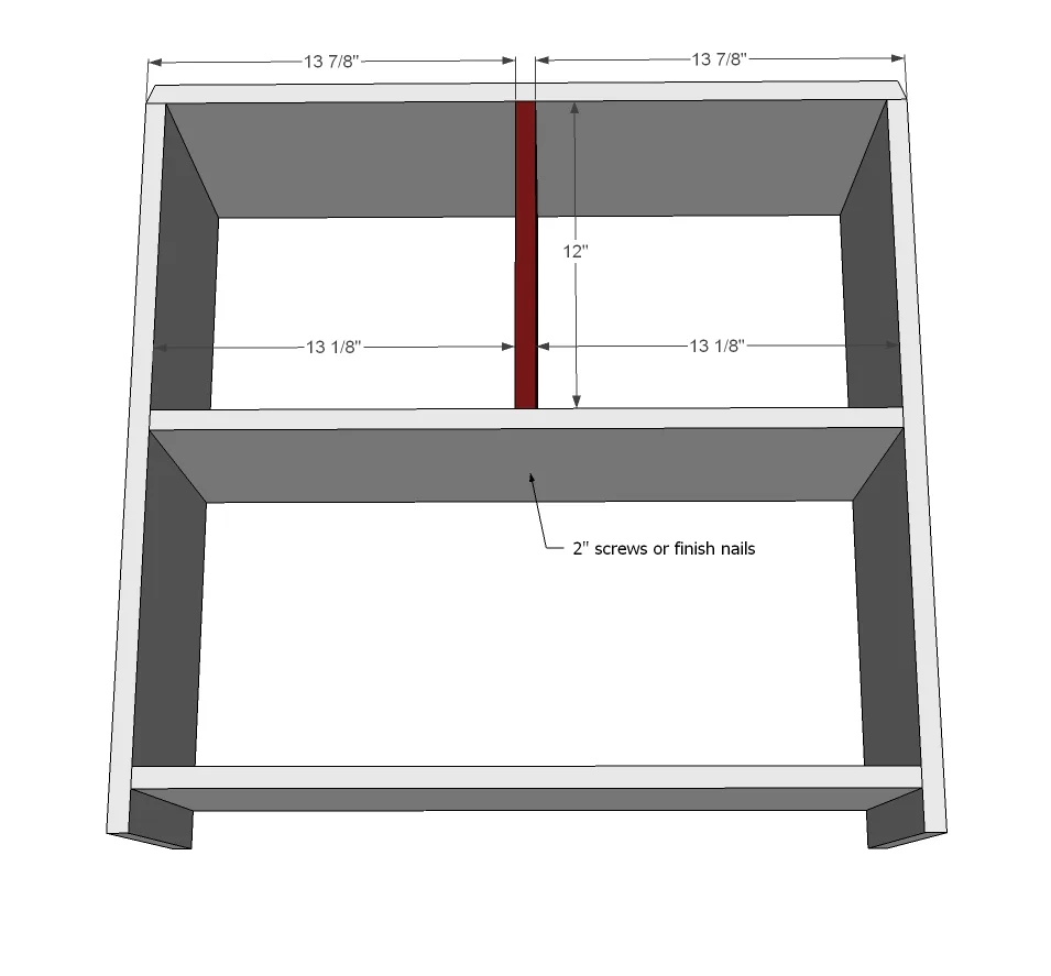 Barn Shaped Bookshelf, step 3