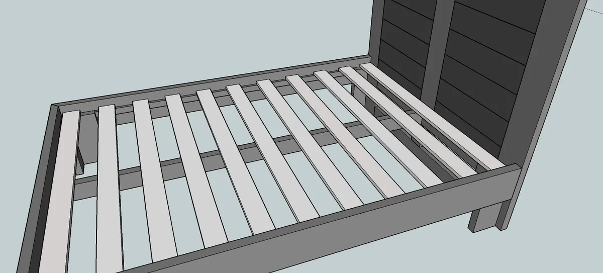 Bed Frame for Full Size Mattress, step 11