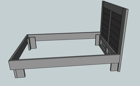 Bed Frame for Full Size Mattress, step 9