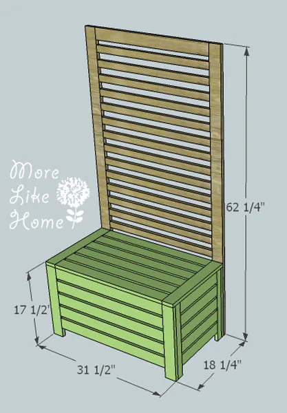 Bench for Outdoor Wall Panel System by More Like Home, step 9