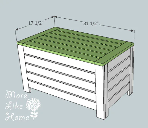 Bench for Outdoor Wall Panel System by More Like Home, step 7