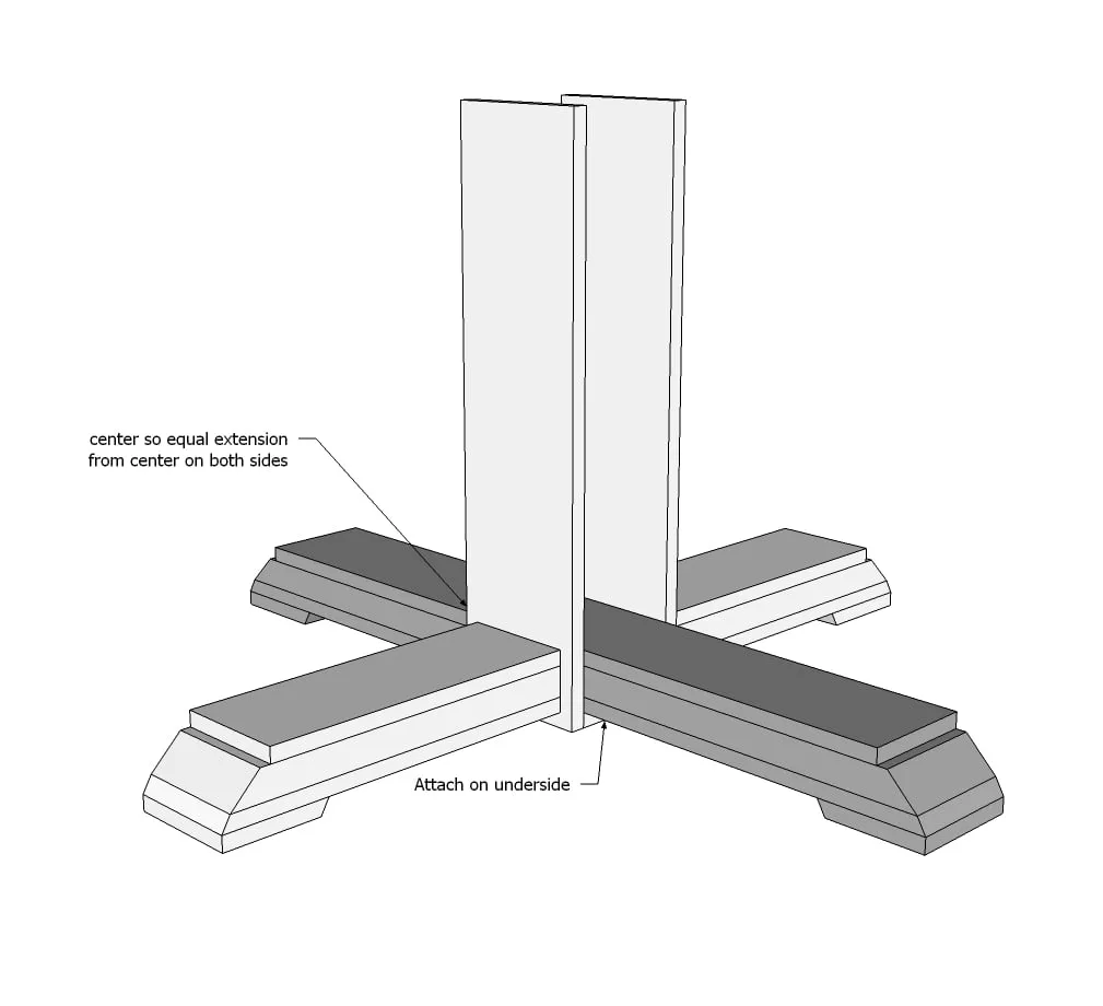 Benchmark Pedestal Base Round or Octagon Table, step 5