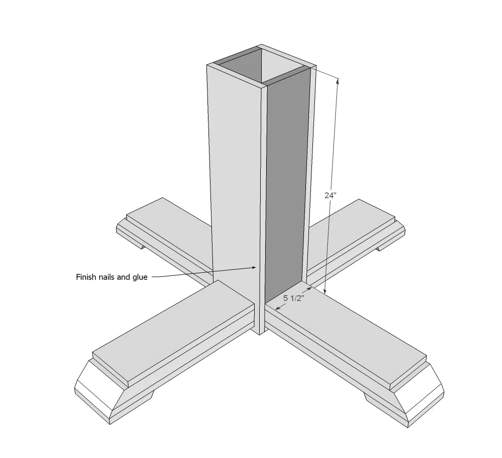 Benchmark Pedestal Base Round or Octagon Table, step 6