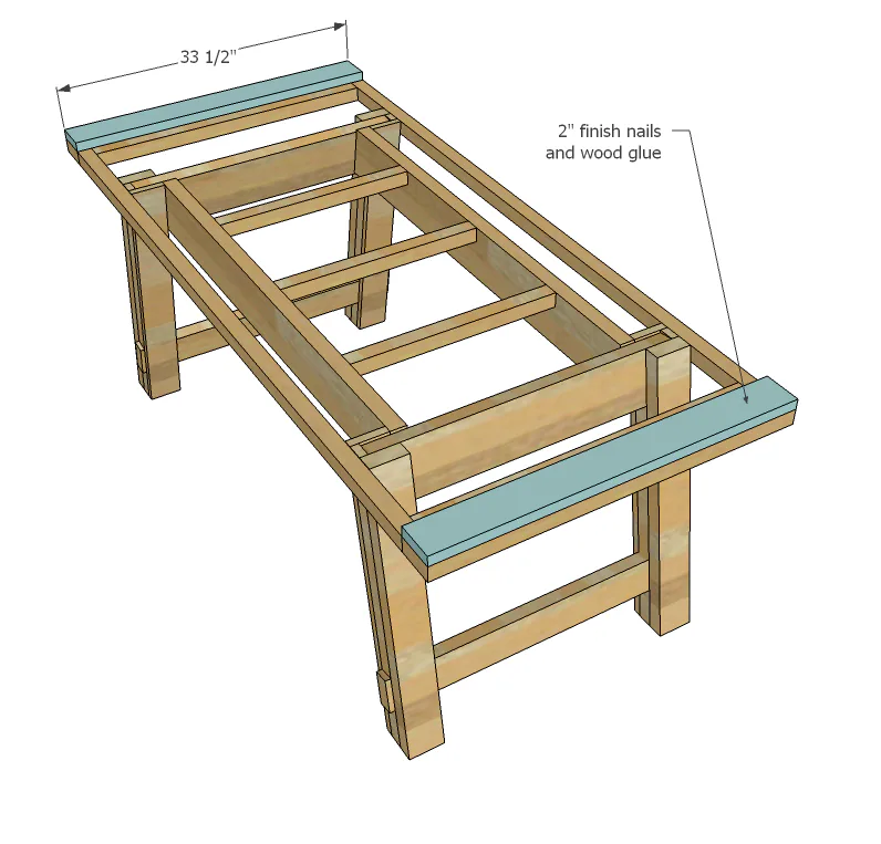Benchright Industrial Farmhouse Table, step 10