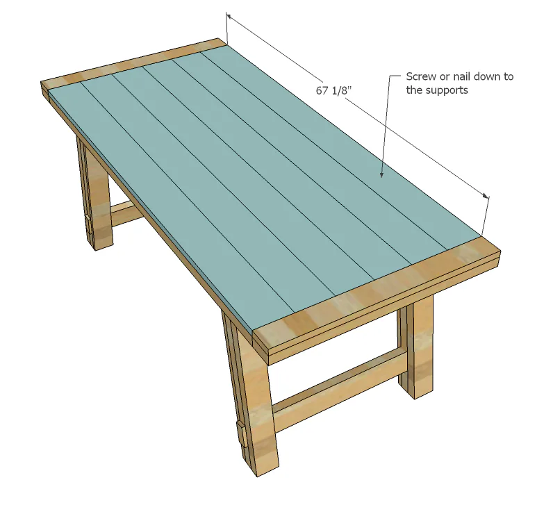 Benchright Industrial Farmhouse Table, step 11